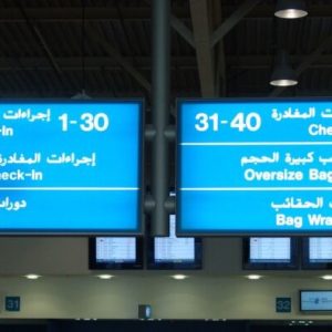 Hanging Acrylic Lightbox Directional Sign