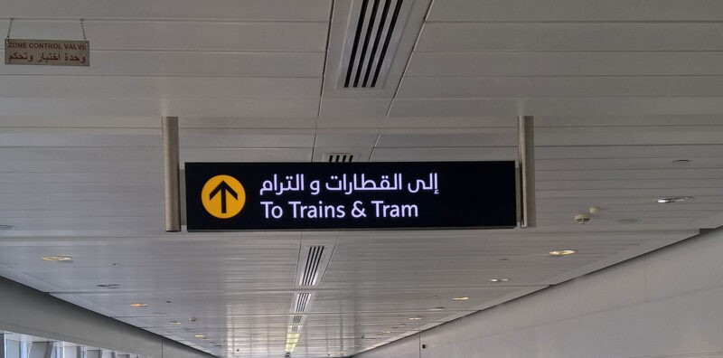Hanging Acrylic Lightbox Directional Sign
