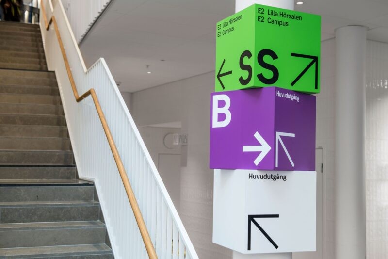 Cube Directional Sign