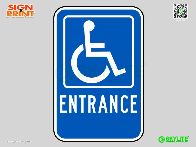 Accessible Entrance Safety Sign
