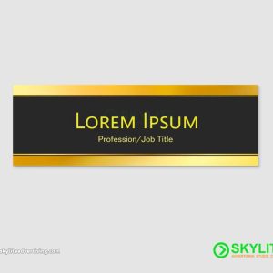 UV Printed Metal Name Plate