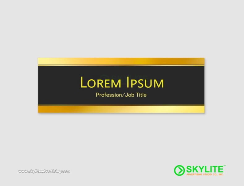UV Printed Metal Name Plate