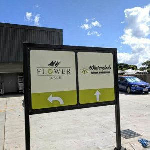 Metal Directional Sign Standee