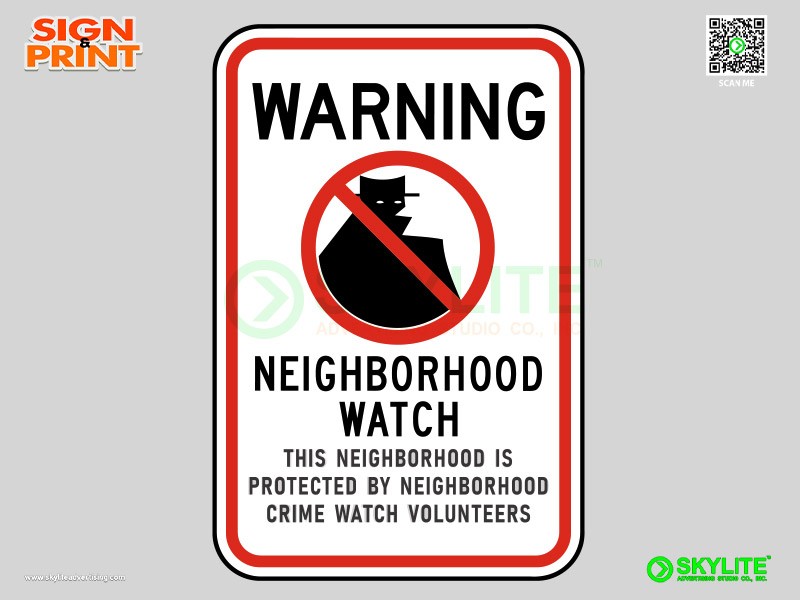 Neighborhood Watch Safety Sign