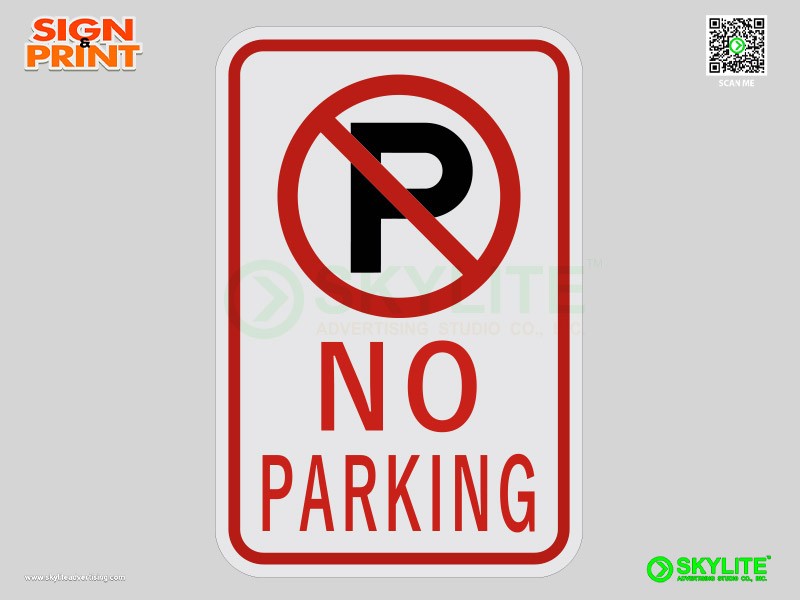 No Parking Safety Sign