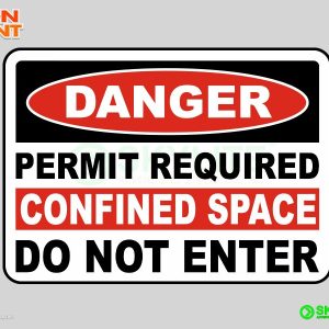 Permit Required Confined Space Safety Sign