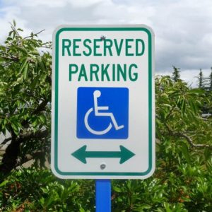 Reserved Parking Sign