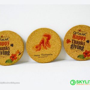 UV Printed Personalized Cork Coasters