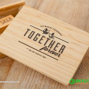 UV Printed Wooden Tabletop Sign
