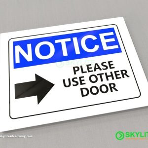 Acrylic Please Use The Other Do Sign