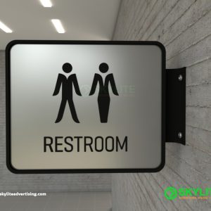 Aluminum Mens/Womens Restroom Sign- Blade Type