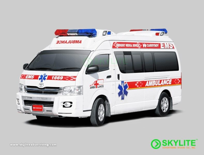 Vehicle Sign for HiAce Ambulance