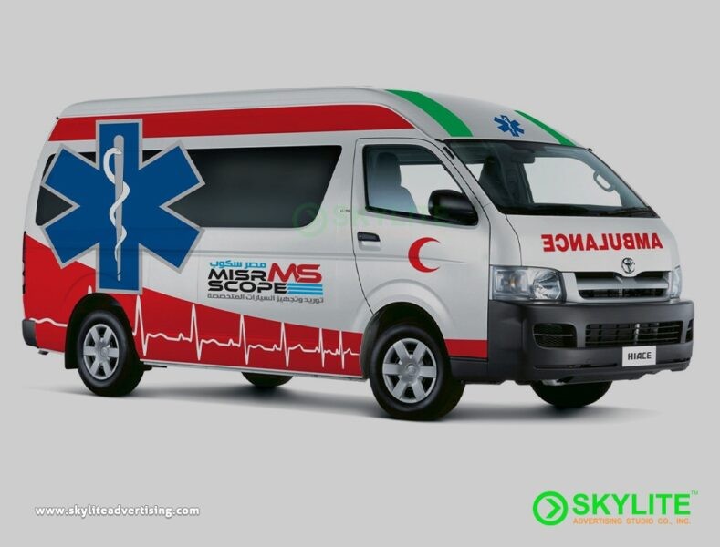 Vehicle Sign for HiAce Ambulance Full Wrap - Full Body Wrap