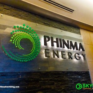 Company Logo Metal Backlit Signage