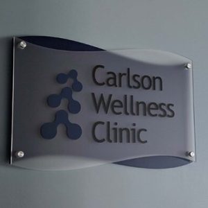 Door Sign- Laser Cut Frosted Acrylic with Sign Backing
