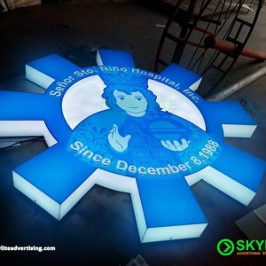 Acrylic Lightbox Sign with Laser Cut Letters