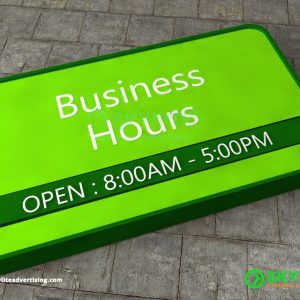 Business Hours Door Sign