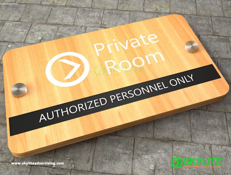 Private Room Door Sign