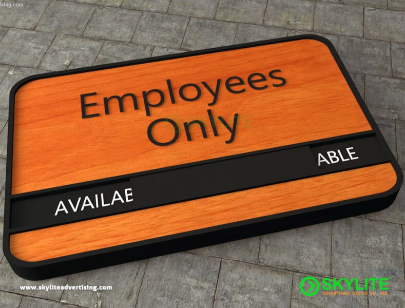 Employees Only Door Sign