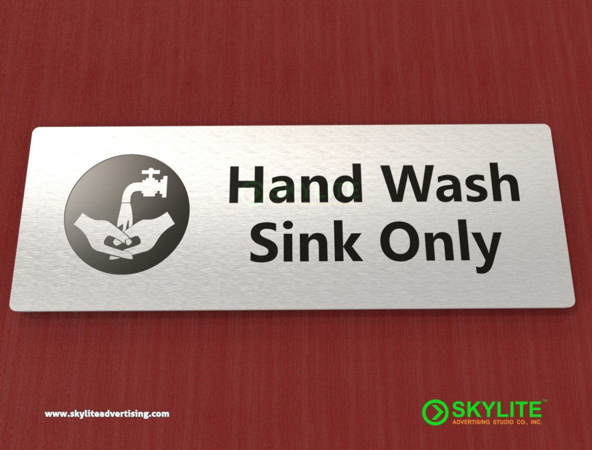 Engraved Hand Washing Signs- Hand Wash Sink Only