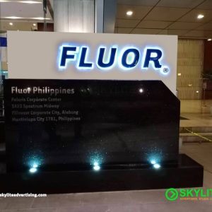 Custom-made Fluor Monument Sign