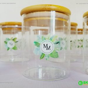 Glass Cookie Jar UV Printing