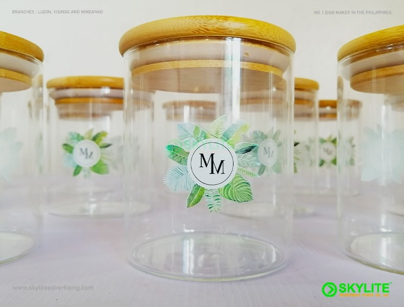 Glass Cookie Jar UV Printing