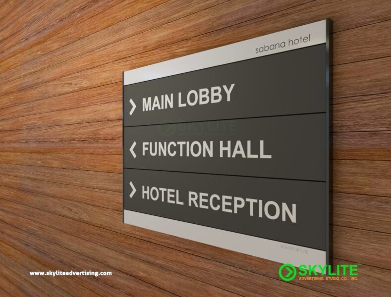 Hotel Elegant Directional Sign