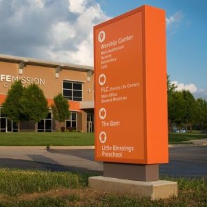 Aluminum Pylon Directional Sign