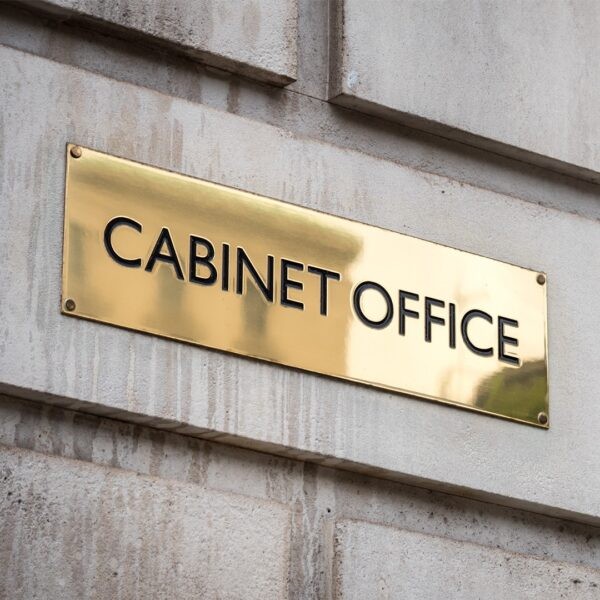 Door Sign- Gold Plated Chrome