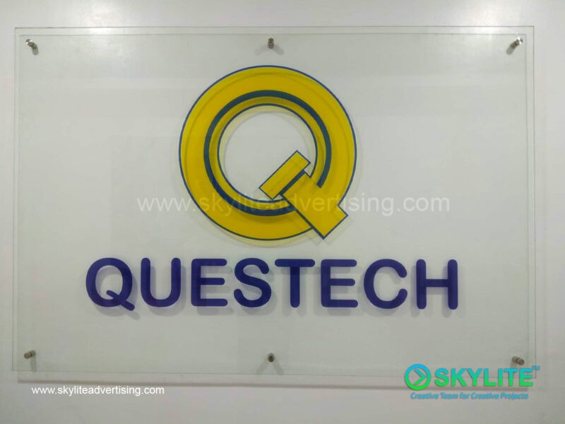 Vinyl Sticker Glass Logo Signage