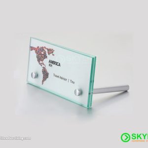 Table Top Sign Sandwich Type with Standoff Bolt