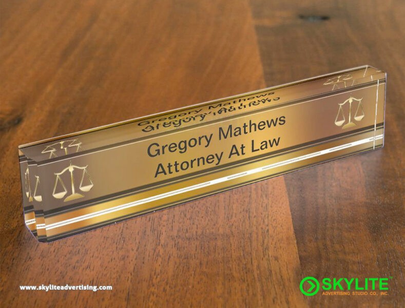 Table Top Sign Double Layered Acrylic