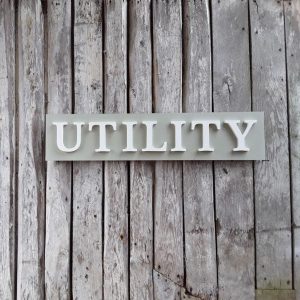 Room Sign - Laser Cut Acrylic with Backing