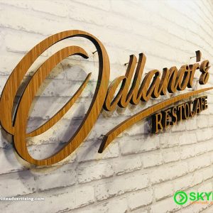 Custom Company Logo Wooden Signage