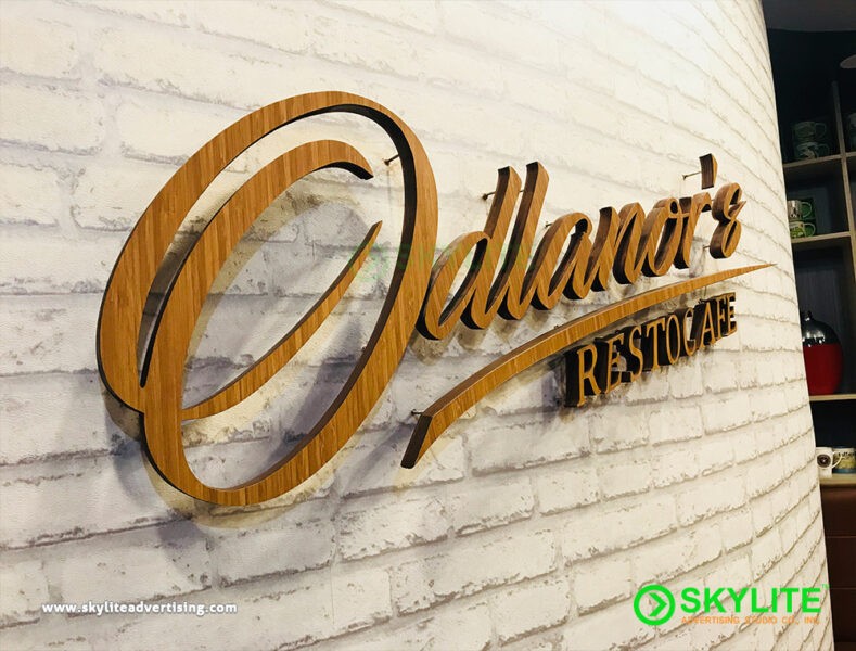 Custom Company Logo Wooden Signage
