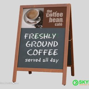 Wood Pavement Board Sign